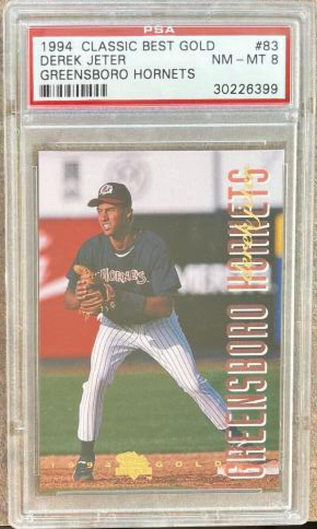 SOLD 124503 Derek Jeter 1994 Classic Best Gold #83 NM-MT 8 PSA Slabbed 