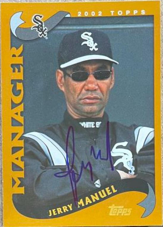 Jerry Manuel Autographed 2002 Topps #278