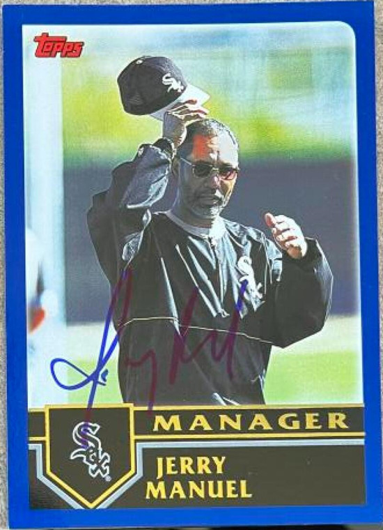 Jerry Manuel Autographed 2003 Topps #267