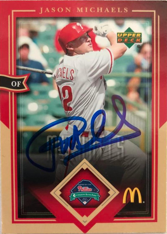 Jason Michaels Autographed 2004 Upper Deck McDonald's Phillies #24