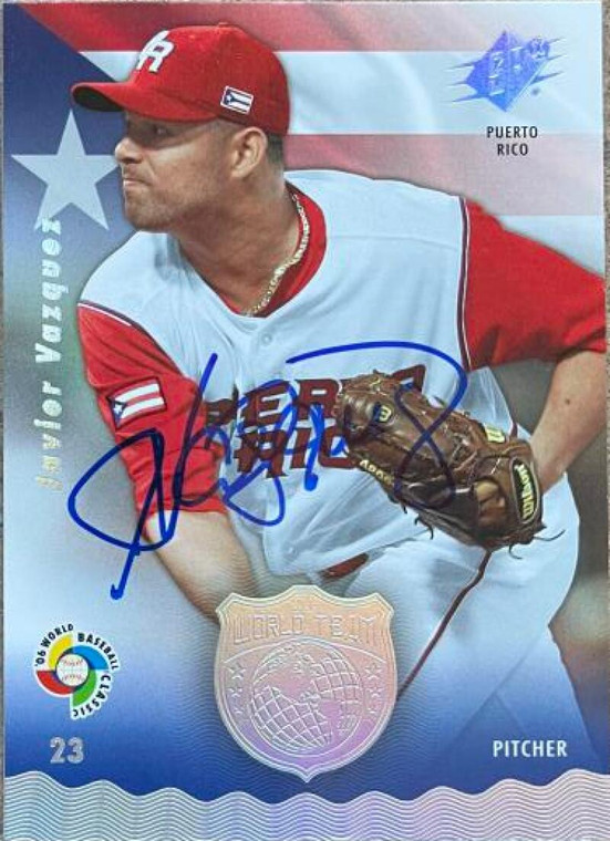 Javier Vazquez Autographed 2006 SPx - WBC All-World Team #AWT-42 