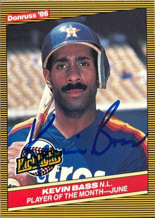 Kevin Bass Autographed 1986 Donruss Highlights #21