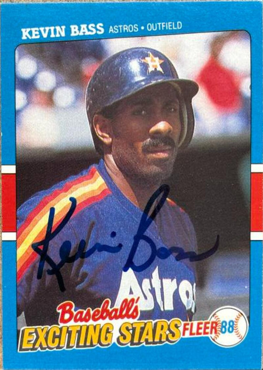 Kevin Bass Autographed 1988 Fleer Exciting Stars #2