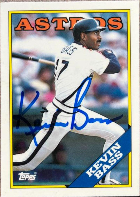 Kevin Bass Autographed 1988 Topps Tiffany #175