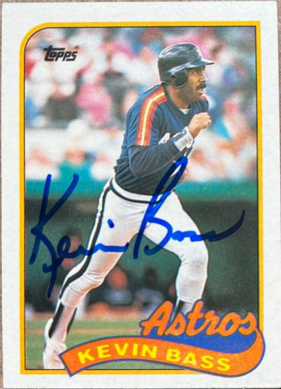 Kevin Bass Autographed 1989 Topps #646