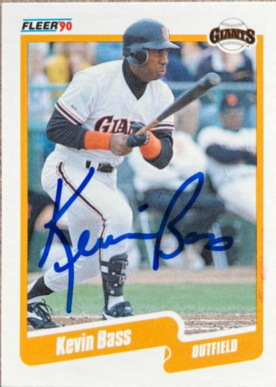 Kevin Bass Autographed 1990 Fleer Update #U-60