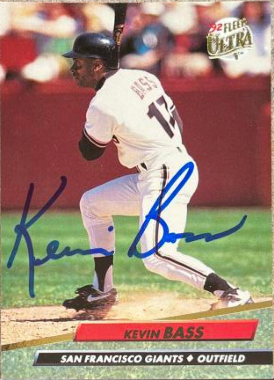 Kevin Bass Autographed 1992 Fleer Ultra #284