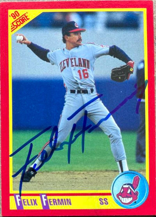 Felix Fermin Autographed 1990 Score #256