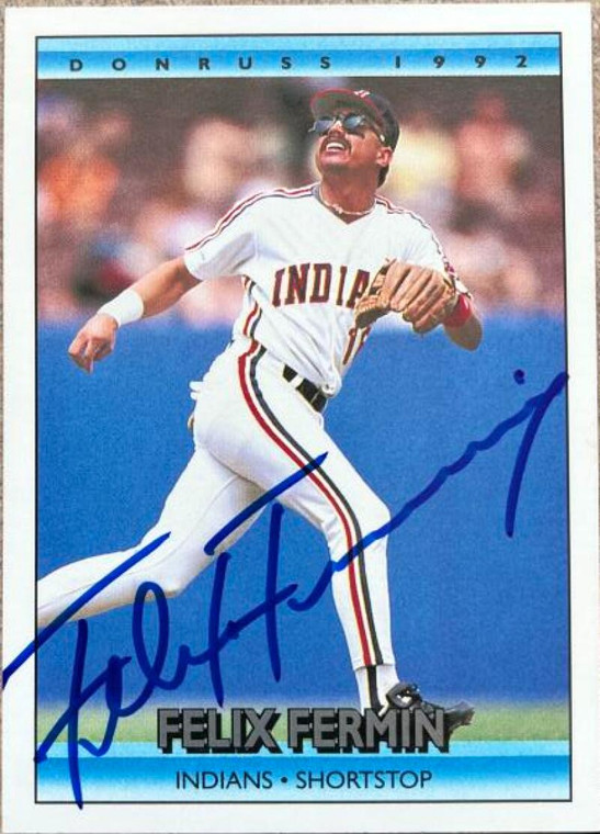 Felix Fermin Autographed 1992 Donruss #242