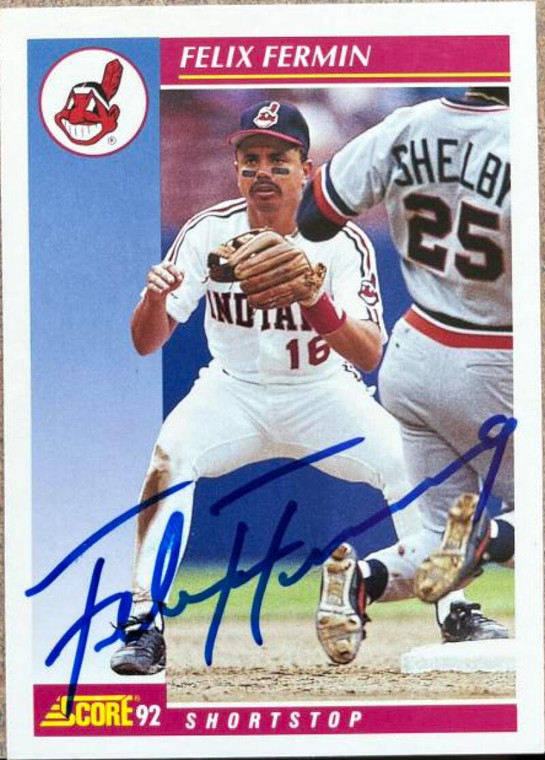 Felix Fermin Autographed 1992 Score #148
