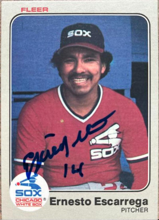 Ernesto Escarrega Autographed 1983 Fleer #234