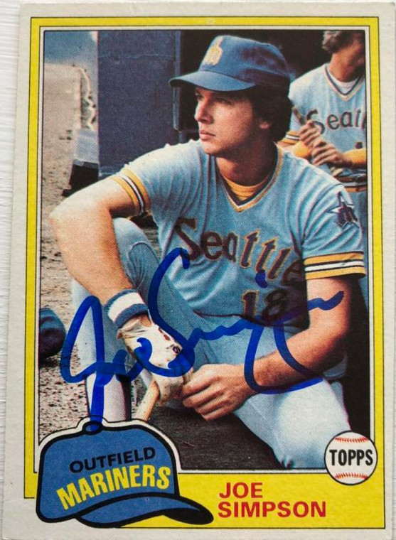 Joe Simpson Autographed 1981 Topps #116