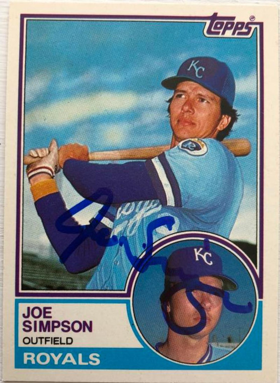 Joe Simpson Autographed 1983 Topps Traded #104T