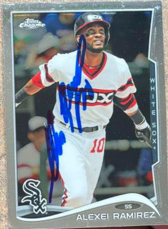 Alexei Ramirez Autographed 2014 Topps Chrome #94