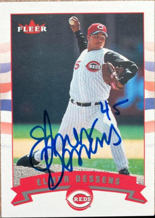 Elmer Dessens Autographed 2002 Fleer #307