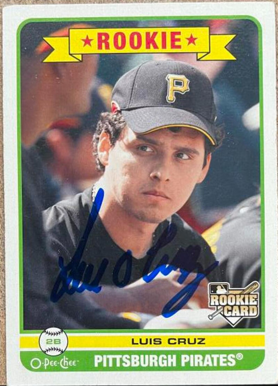 Luis Cruz Autographed 2009 O-Pee-Chee #599