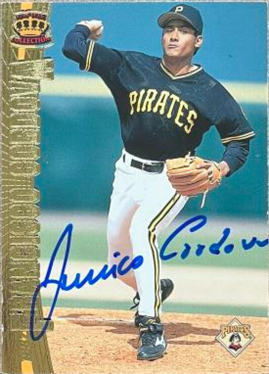 Francisco Cordova Autographed 1997 Pacific Crown Collection #392