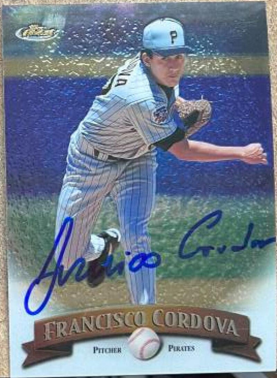 Francisco Cordova Autographed 1998 Topps Finest #261