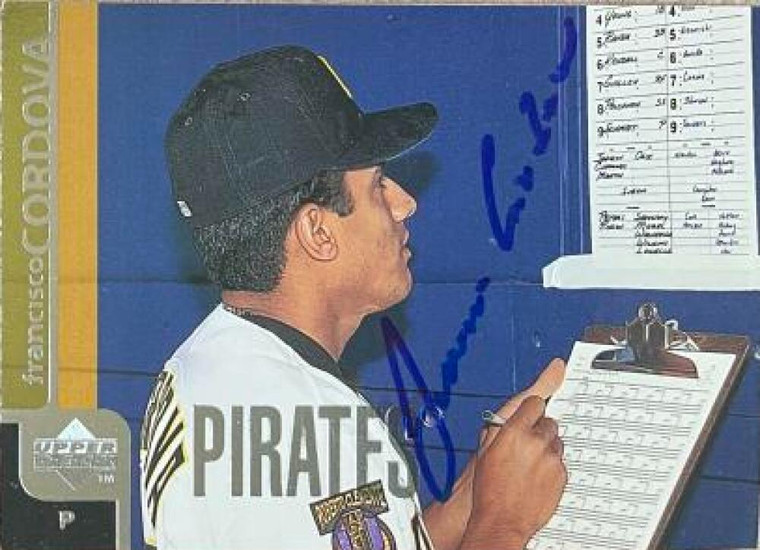 Francisco Cordova Autographed 1998 Upper Deck #192