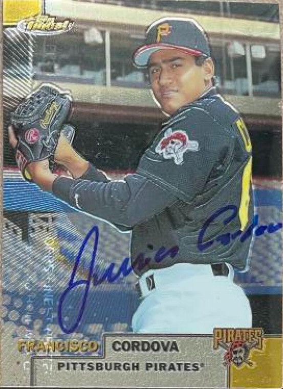 Francisco Cordova Autographed 1999 Topps Finest #53