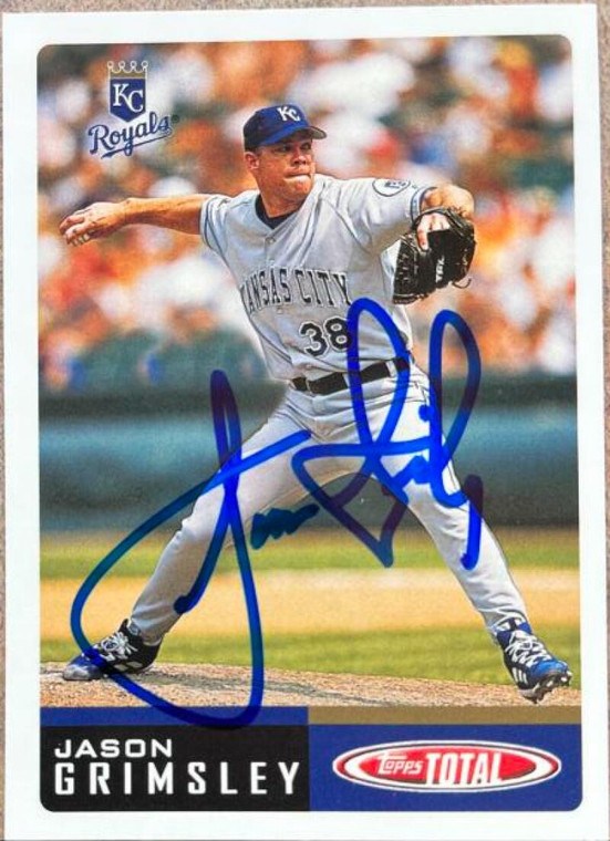 Jason Grimsley Autographed 2002 Topps Total #66