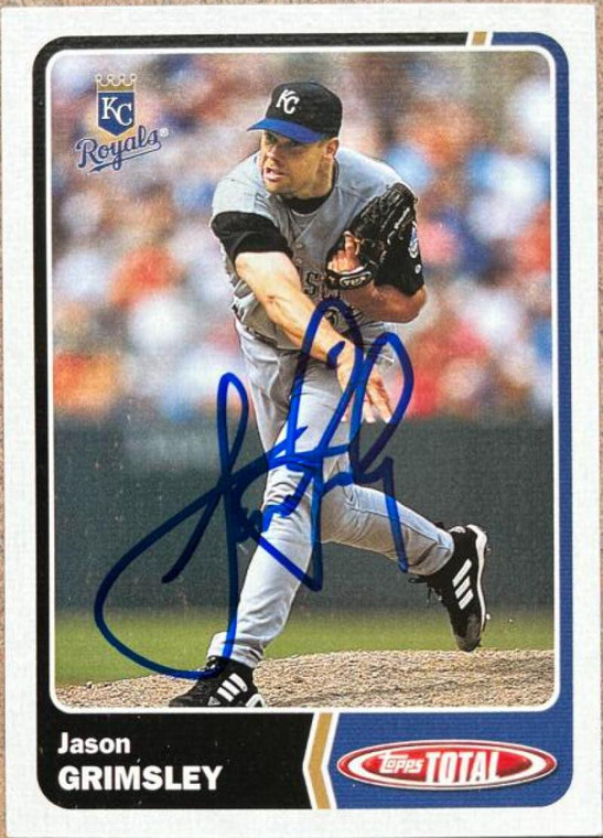 Jason Grimsley Autographed 2003 Topps Total #318