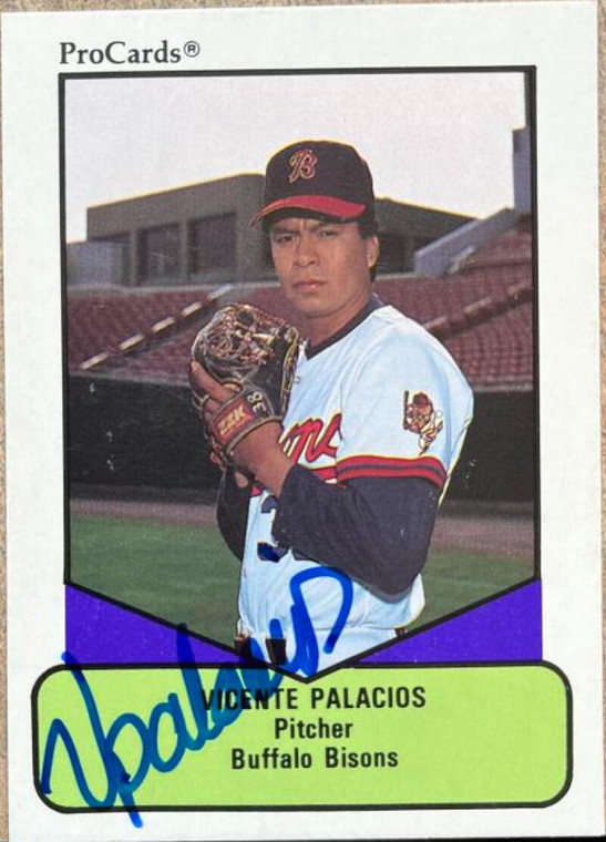 Vicente Palacios Autographed 1990 ProCards #370