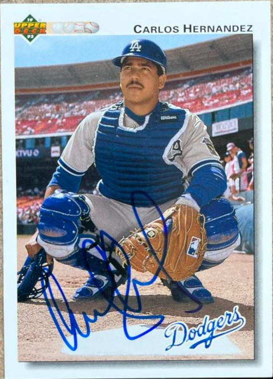 Carlos Hernandez Autographed 1992 Upper Deck #797
