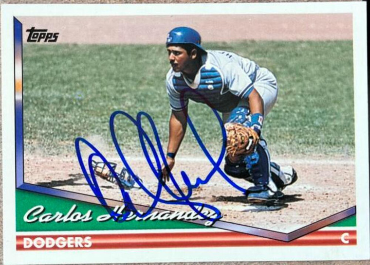 Carlos Hernandez Autographed 1994 Topps #353