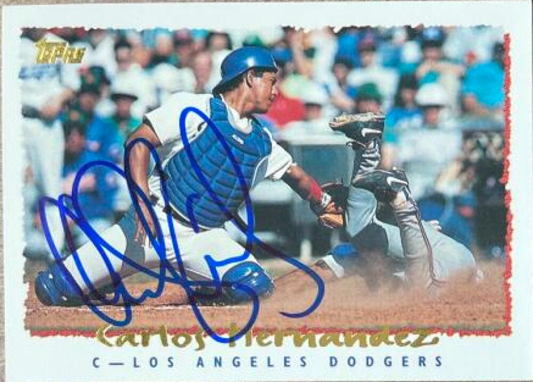 Carlos Hernandez Autographed 1995 Topps #94