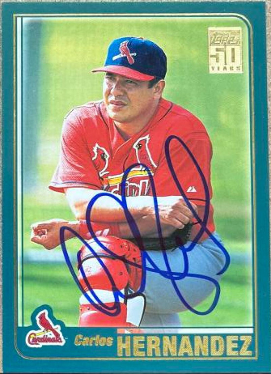 Carlos Hernandez Autographed 2001 Topps #423