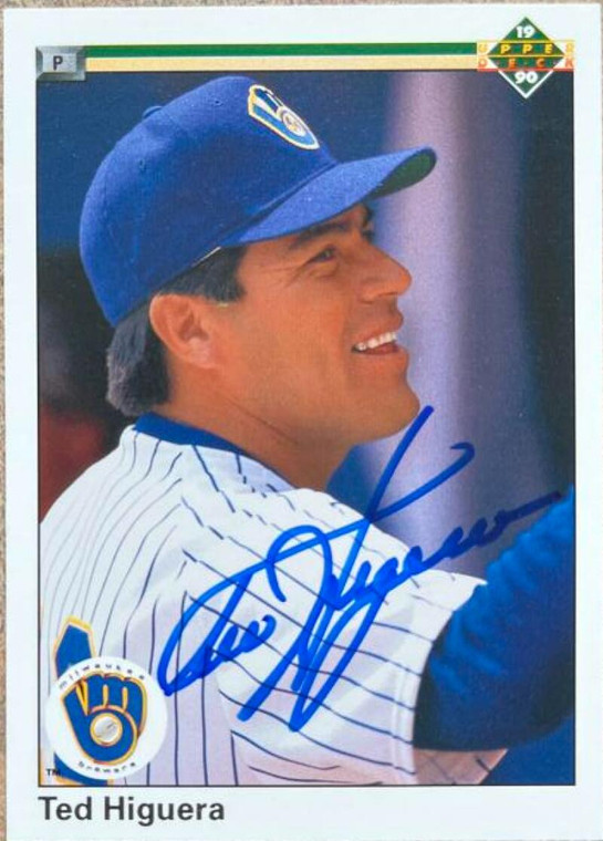 Ted Higuera Autographed 1990 Upper Deck #627