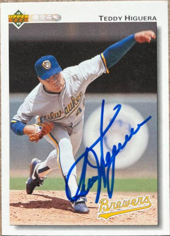 Ted Higuera Autographed 1992 Upper Deck #138