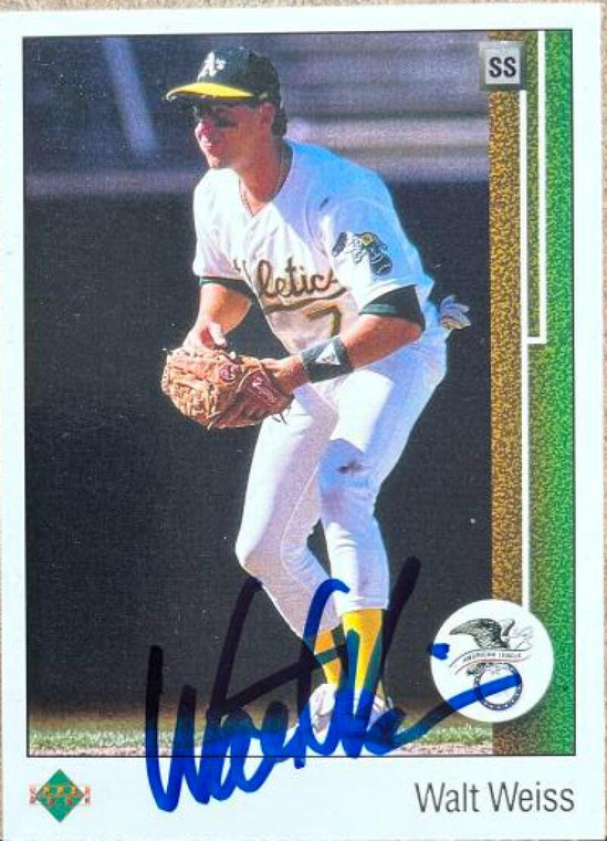 Walt Weiss Autographed 1989 Upper Deck #660