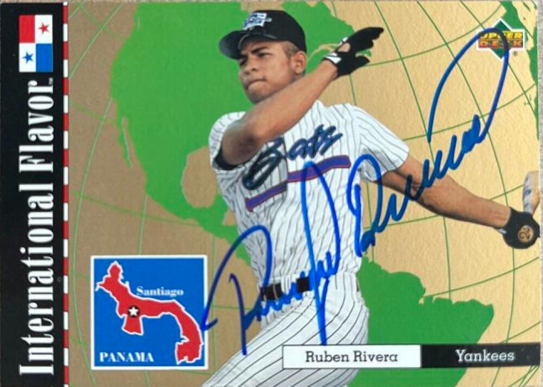 Ruben Rivera Autographed 1995 Upper Deck Minors #112