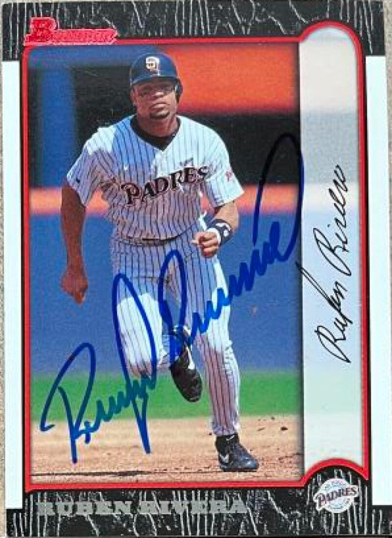 Ruben Rivera Autographed 1999 Bowman #3