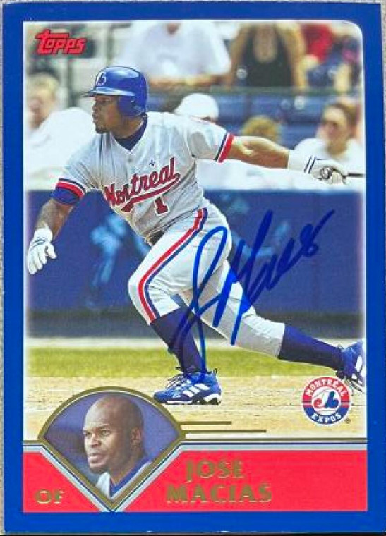 Jose Macias Autographed 2003 Topps #524