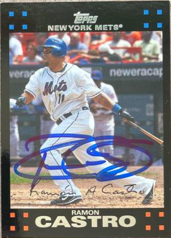 Ramon Castro Autographed 2007 Topps New York Mets Gift Sets #NYM24