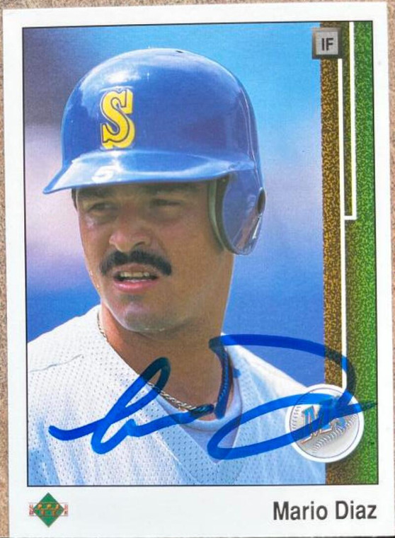 Mario Diaz Autographed 1989 Upper Deck #319