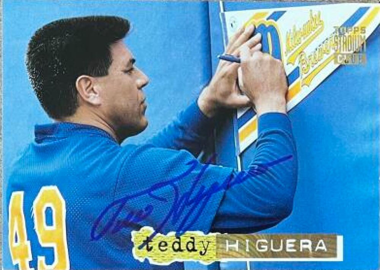 Ted Higuera Autographed 1994 Stadium Club Golden Rainbow #273