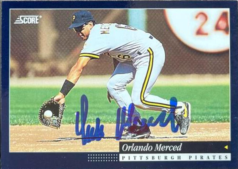 Orlando Merced Autographed 1994 Score #58
