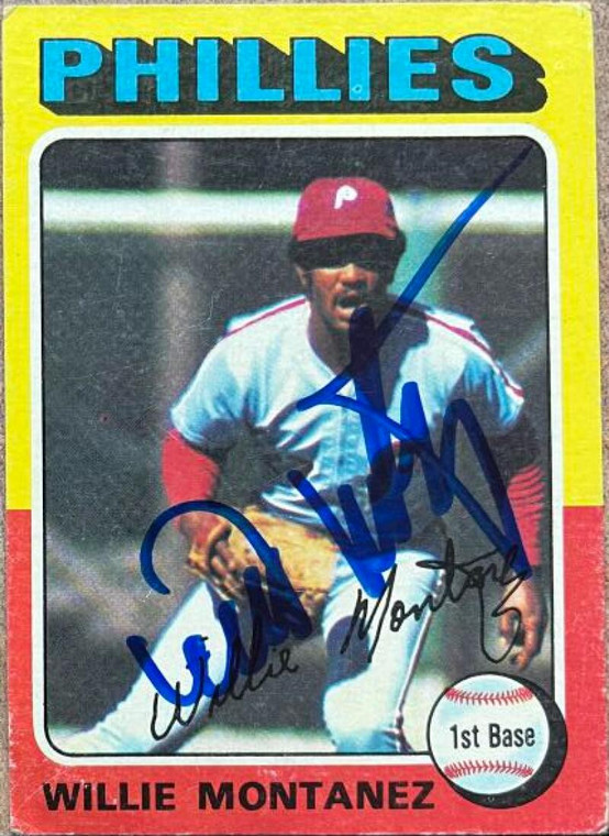 Willie Montanez Autographed 1975 Topps #162