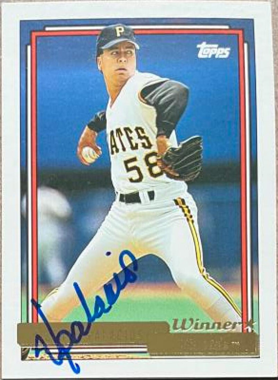 Vicente Palacios Autographed 1992 Topps Gold Winner #582