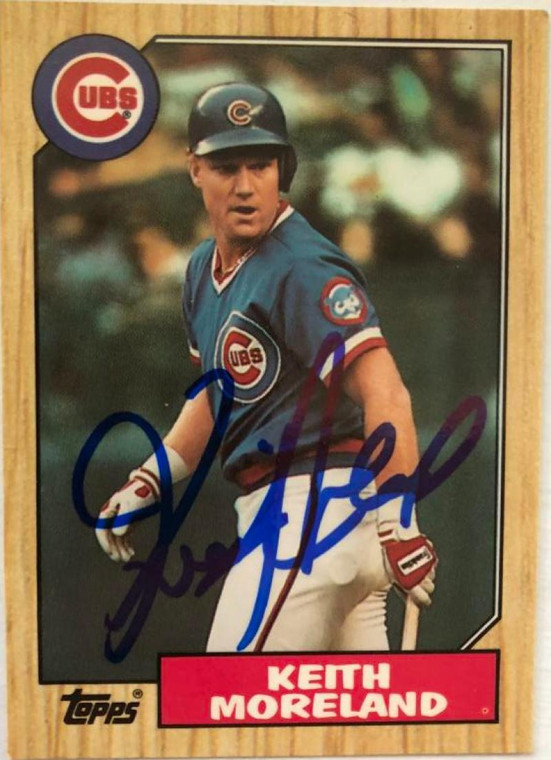 Keith Moreland Autographed 1987 Topps Tiffany #177