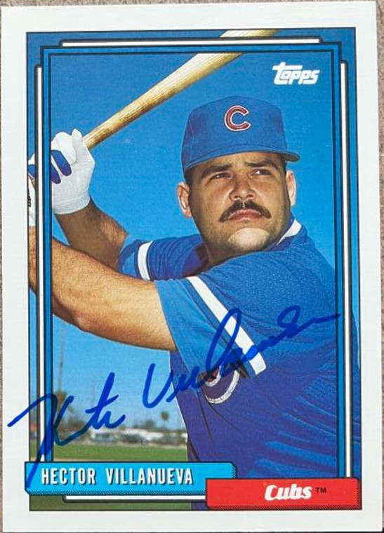 Hector Villanueva Autographed 1992 Topps #181