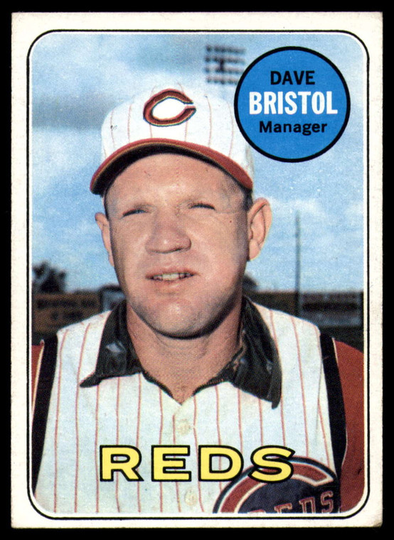 1969 Topps #234 Dave Bristol MG VG Cincinnati Reds 