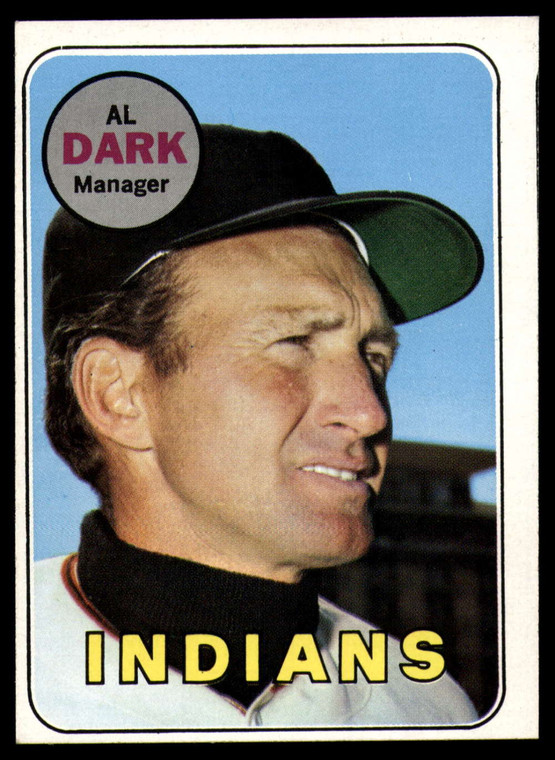 1969 Topps #91 Alvin Dark MG VG Cleveland Indians 