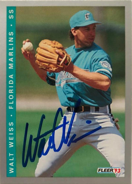 Walt Weiss Autographed 1993 Fleer Final Edition #F-73