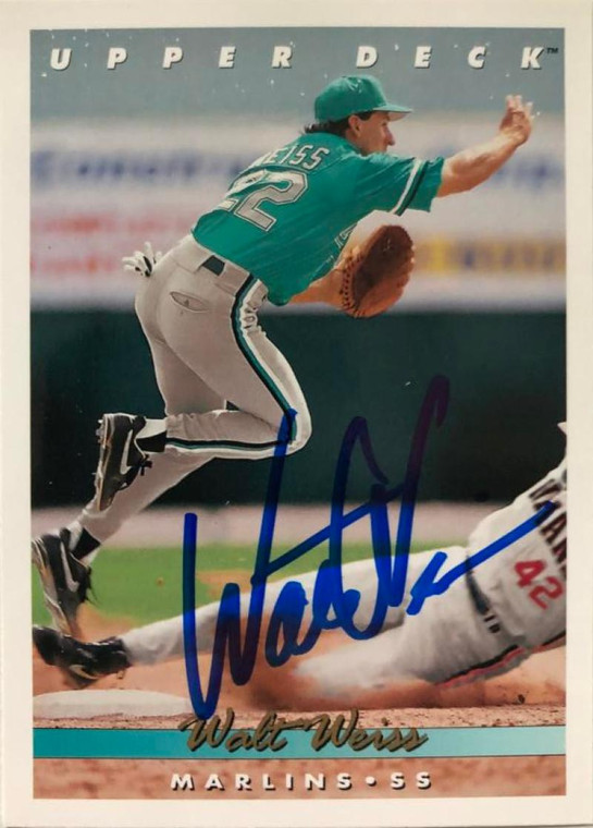 Walt Weiss Autographed 1993 Upper Deck #533