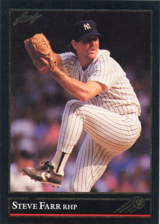 1992 Leaf Black Gold #20 Steve Farr NM-MT  New York Yankees 